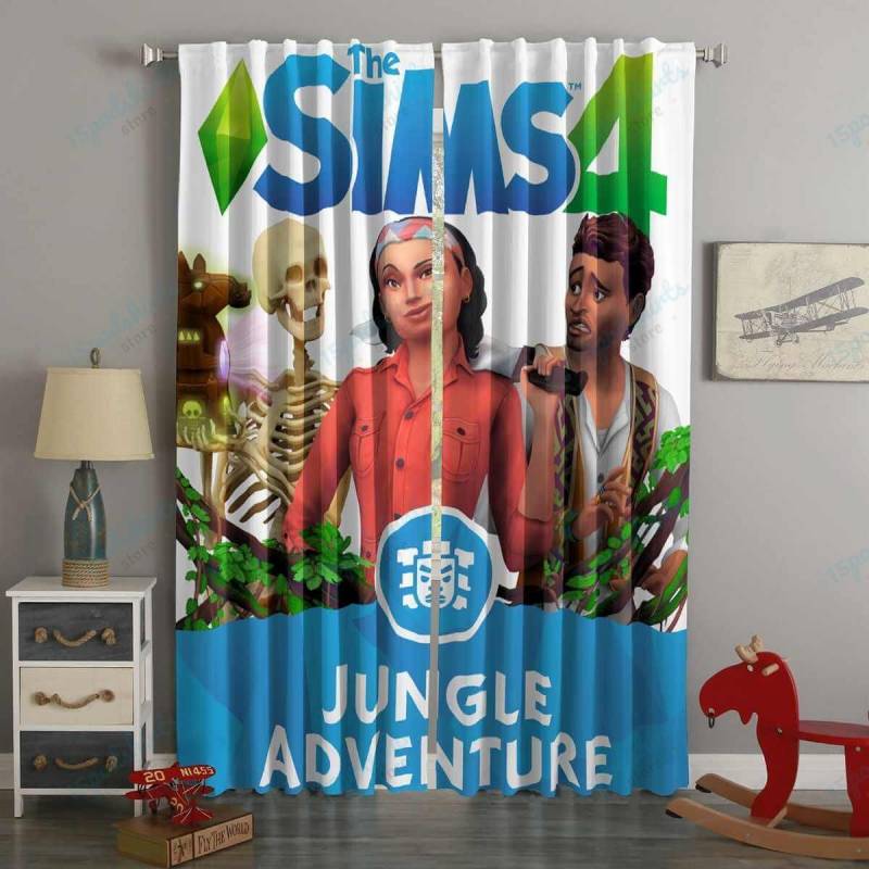 3D Printed Sims 4 Style Custom Living Room Curtains