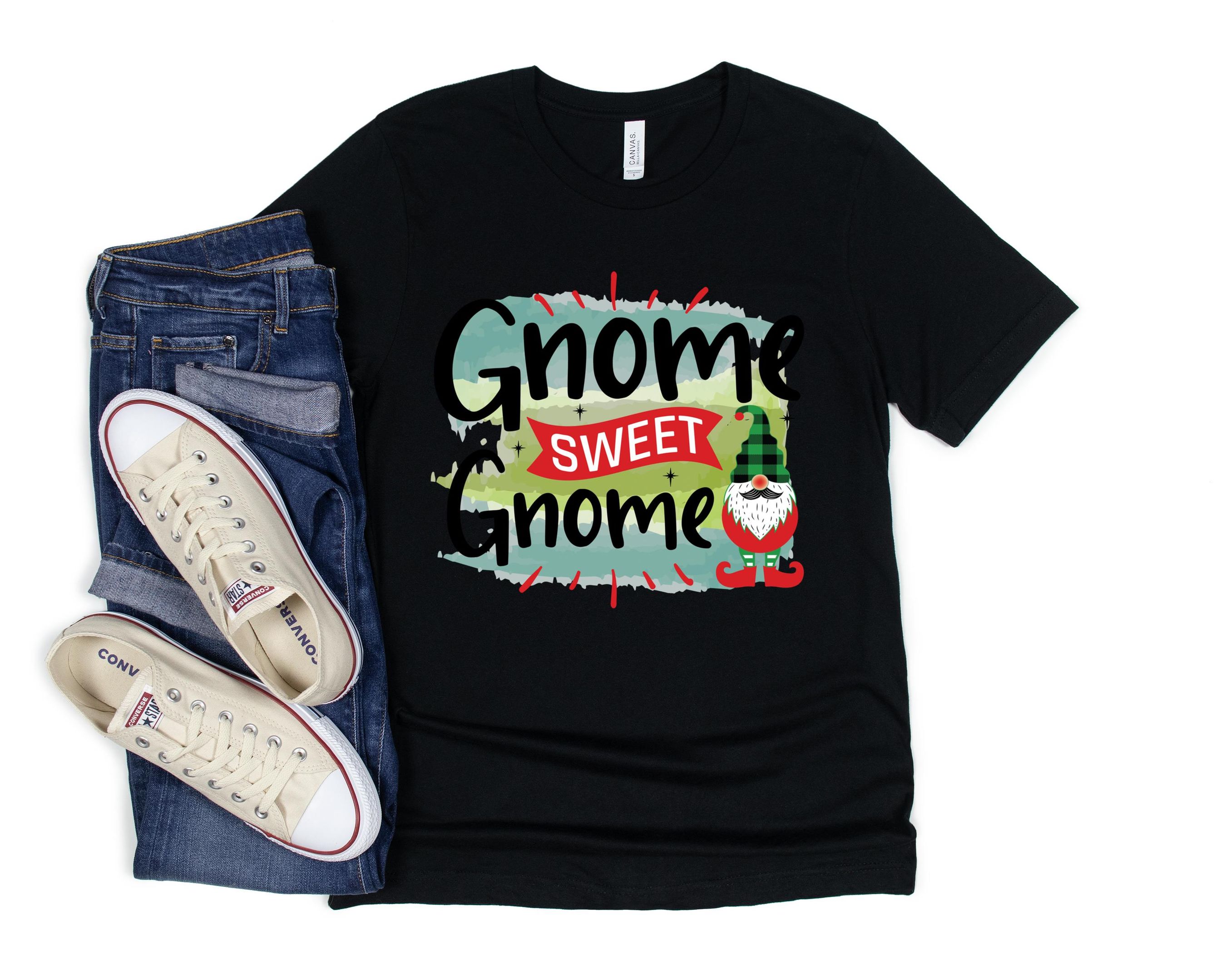 Gnome Sweet Gnome Shirt, Gnome Shirt, Merry Christmas Shirt,  Christmas Funny Shirt, Christmas Gnomes Shirt