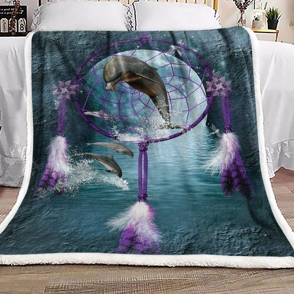 Dolphin ML3010134F Sherpa Fleece Blanket