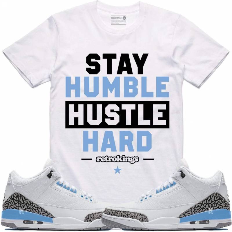 Air Jordan Retro Unc Elephant Cement Sneaker T-Shirt Humble Rk