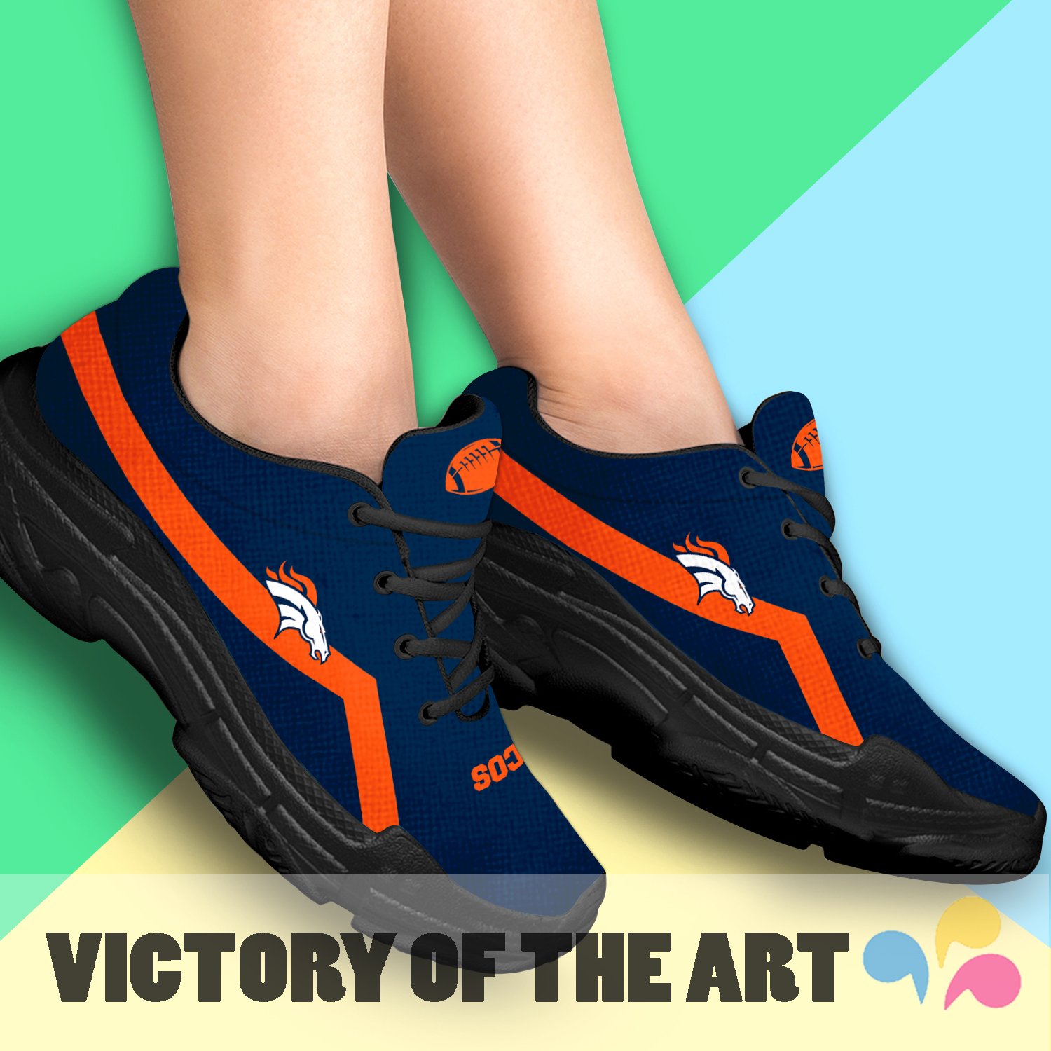 Edition Chunky Sneakers With Pro Denver Broncos Shoes