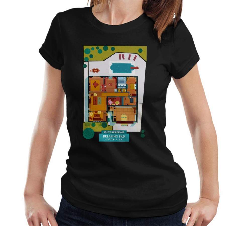 Breaking Bad White Residence Floor Plan Women’s T-Shirt