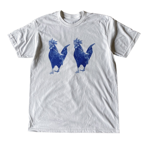 Blue Chickens Tee Shirt Outfit