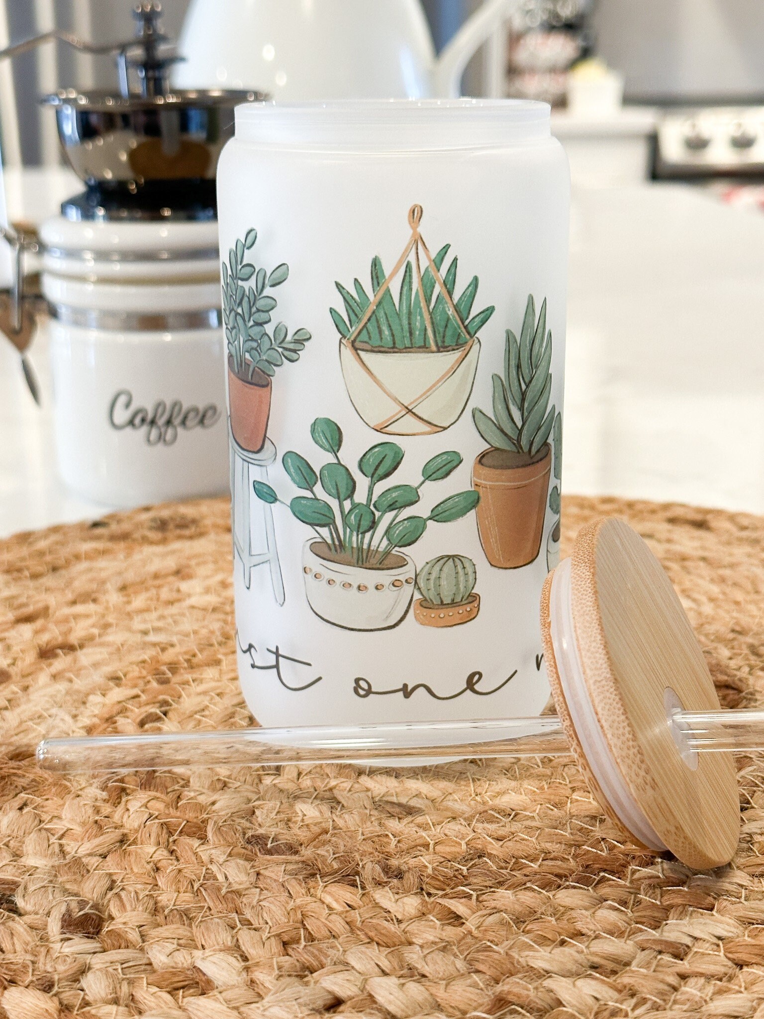 Just One More Plant Coffee Glass, Pl … fashionstation