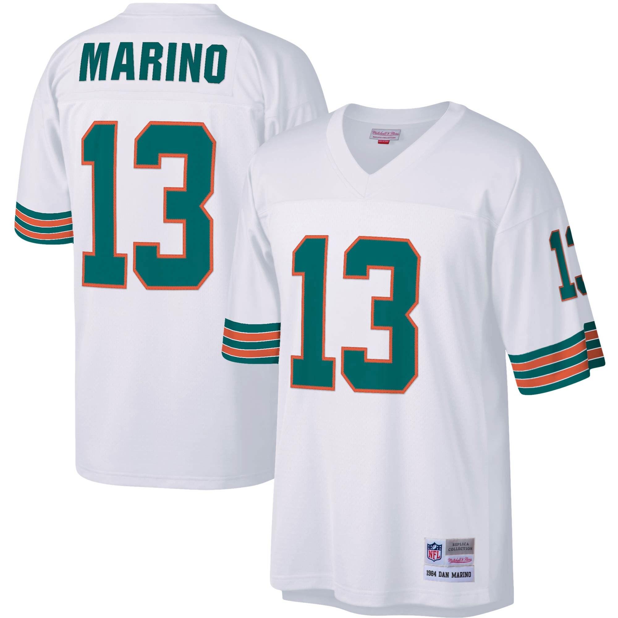 Men’s Miami Dolphins Dan Marino Mitchell & Ness White Big & Tall 1984 Retired Player Jersey