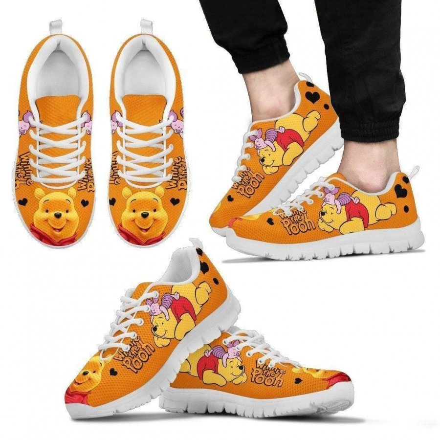 Winnie the Pooh Color Men Women Sneakers Shoes Birthday Christmas Gift