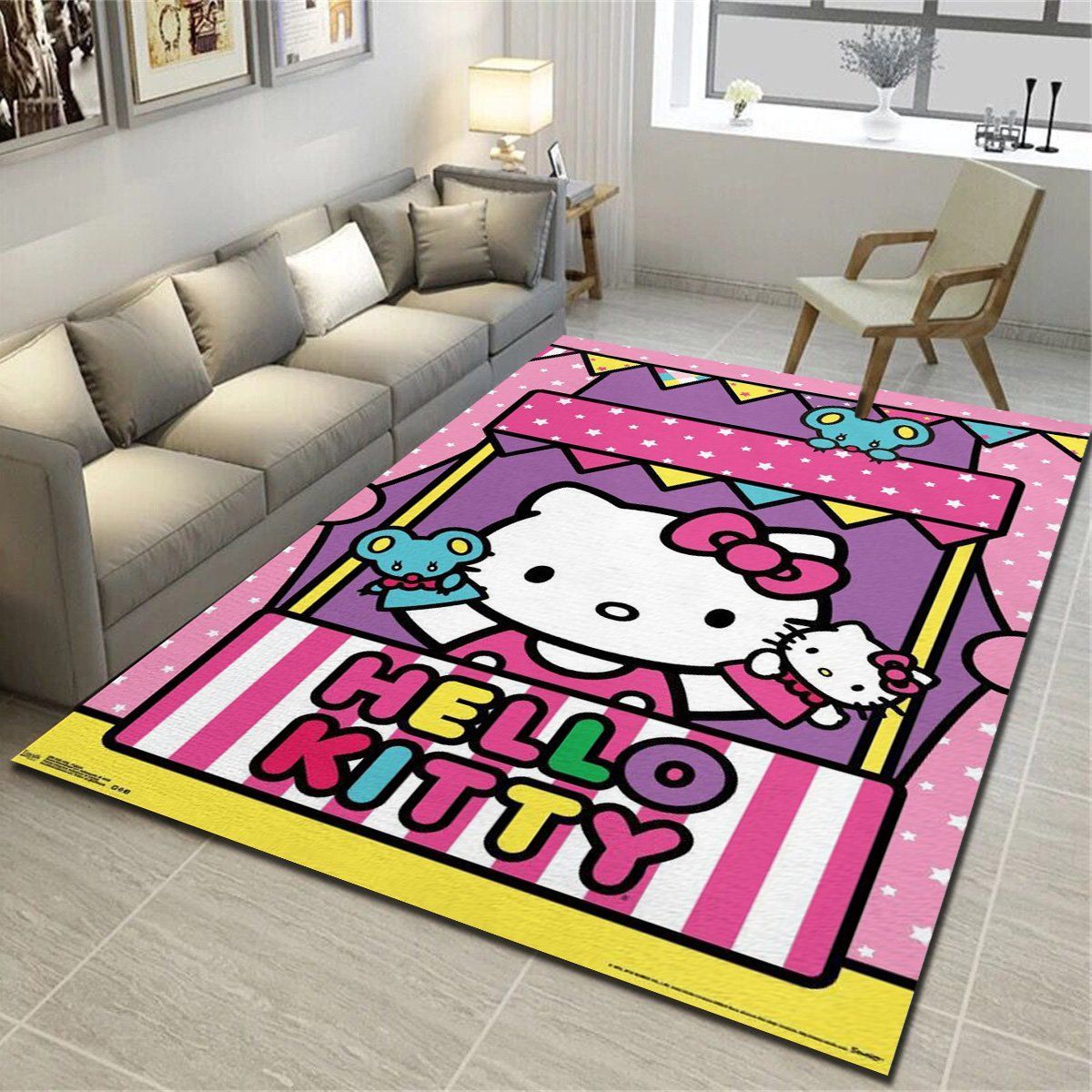 Hello Kitty Puppets Rugs, Living Room Bedroom Carpet