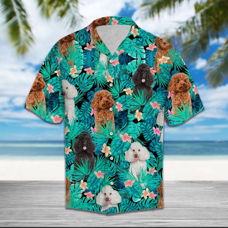 Poodle Tropical Hawaiian Shirt Ha56136