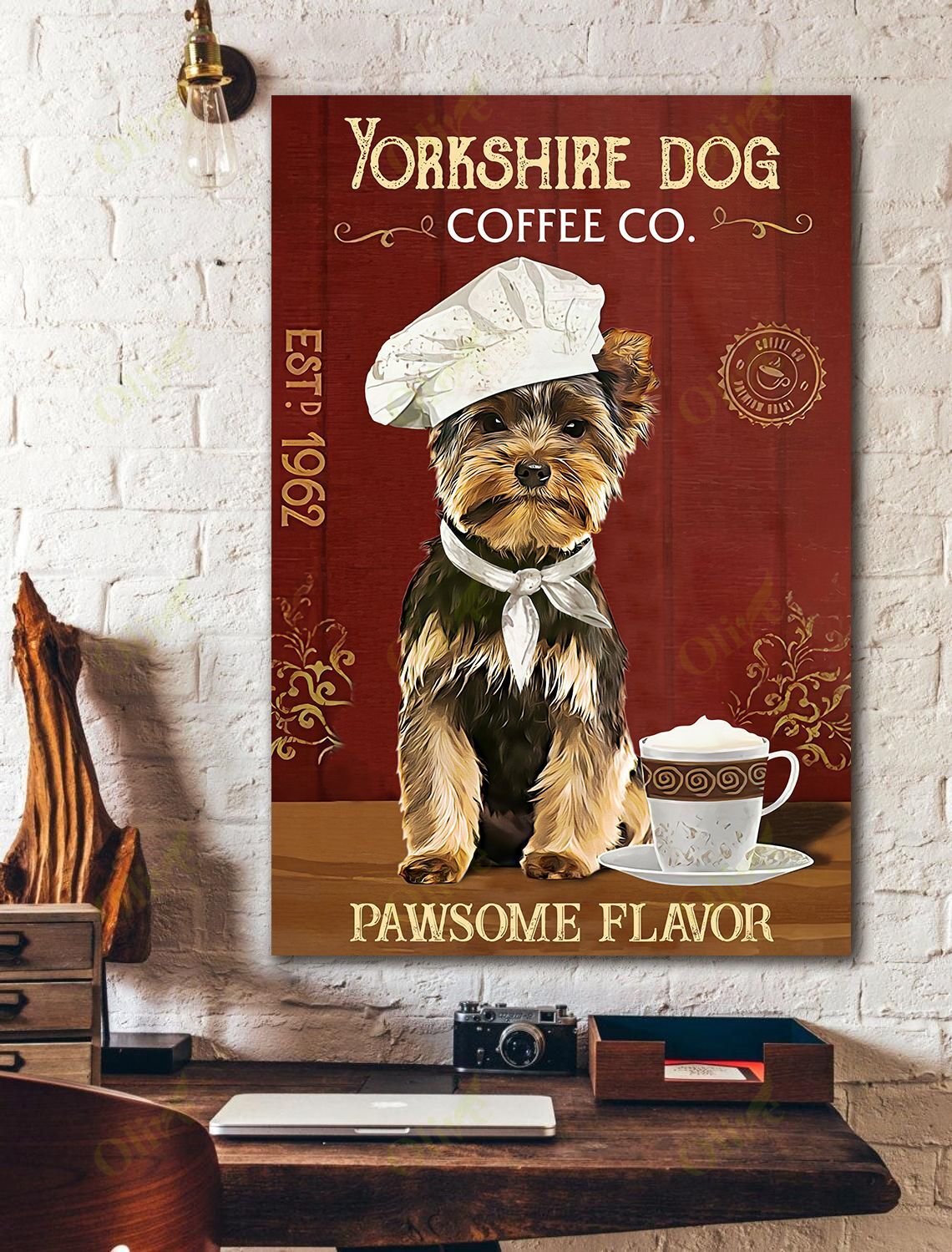 Yorkshire Terrier – Pawsome Flavor Canvas Wall Art Home Decor