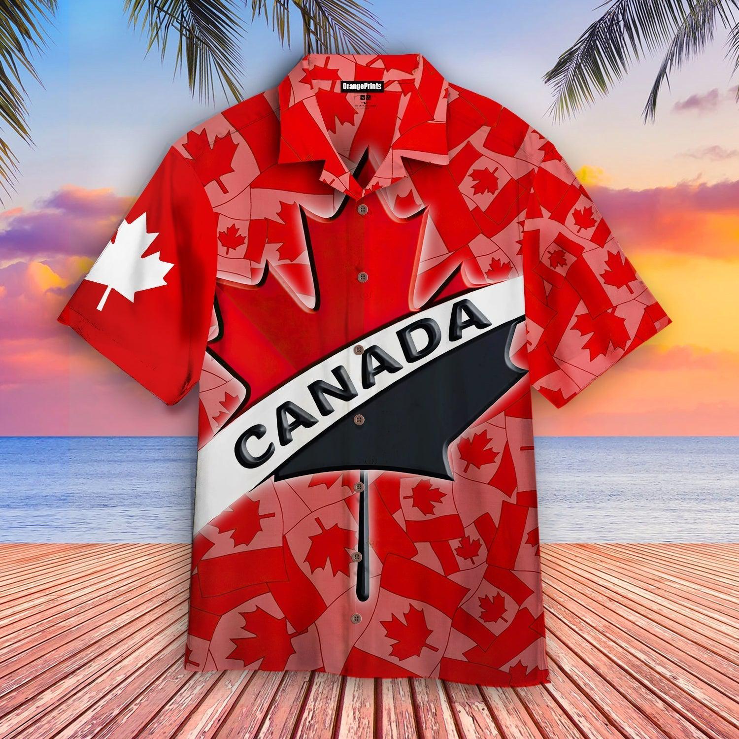 Canada Maple Leaf Spider Hawaii Shirt For Men Women Ha73493