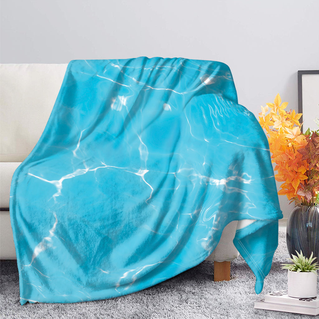 Pool Water Surface Print Blanket