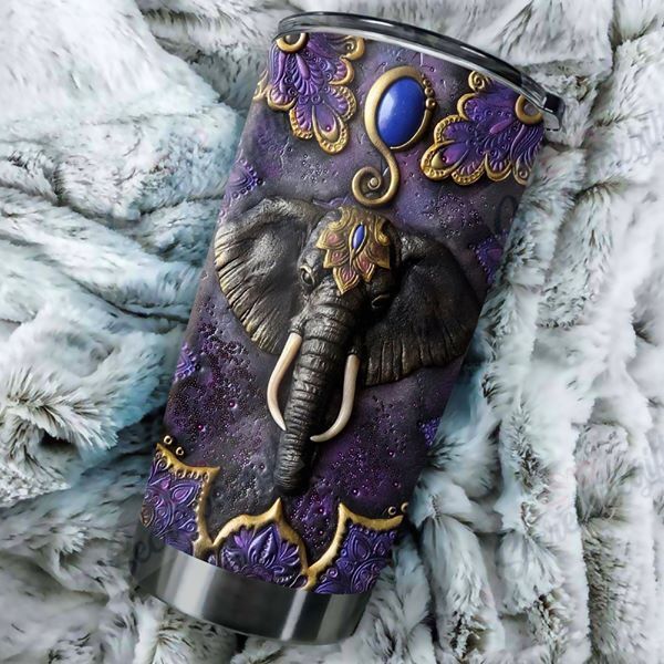 Personalized Magic Elephant Yq1201513Cl Stainless Steel Tumbler Travel Customize Name, Text, Number, Image