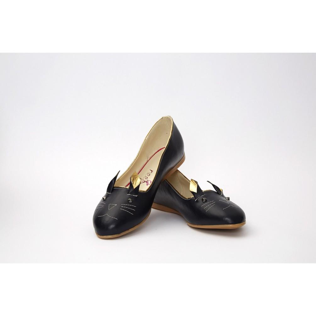 Black Cat Ballerinas Shoes Nkb15