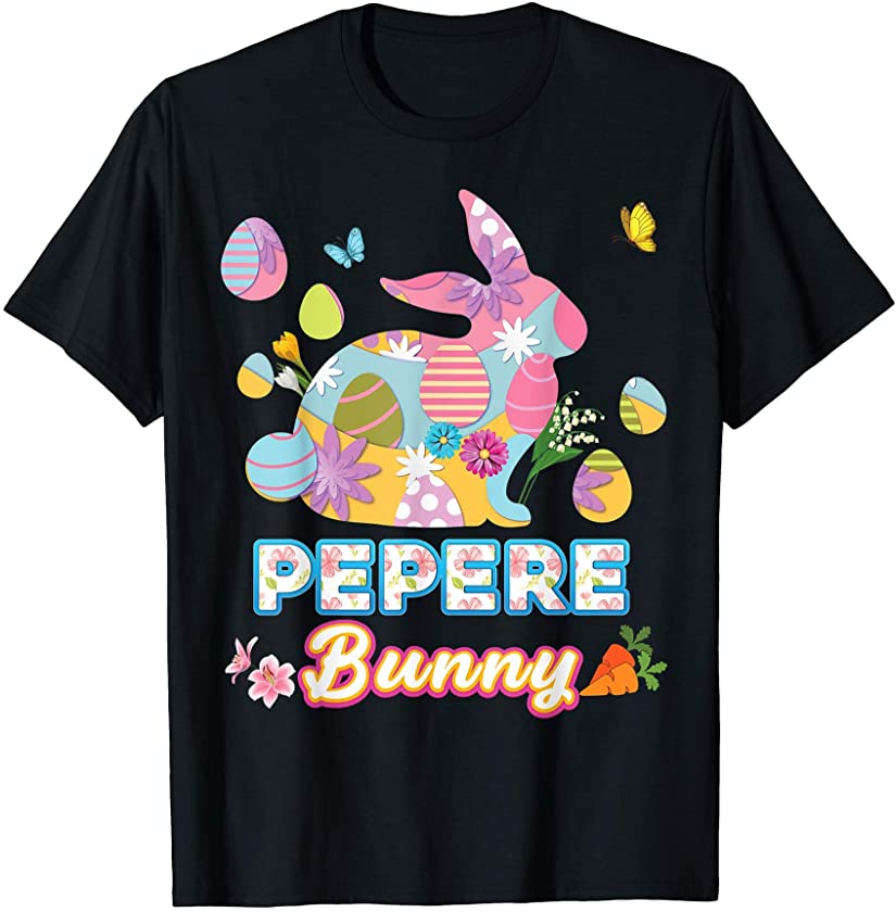 Pepere Bunny Cute Easter Eggs Family Matching Egg Hunt Day T-Shirt