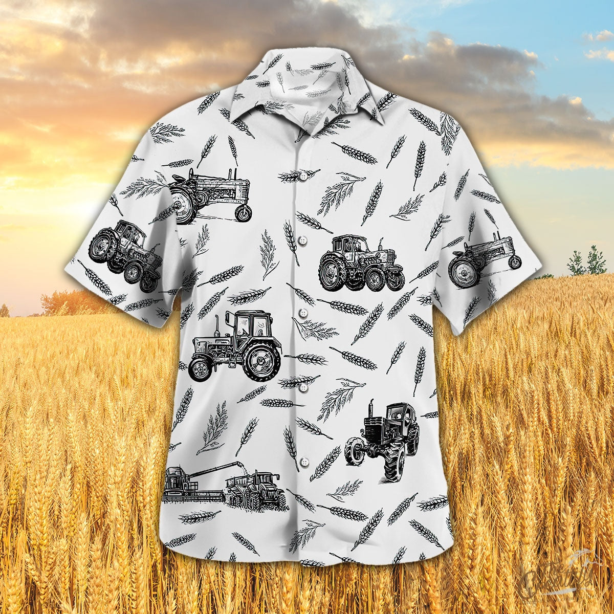 Tractor Pattern – Hawaiian Shirt