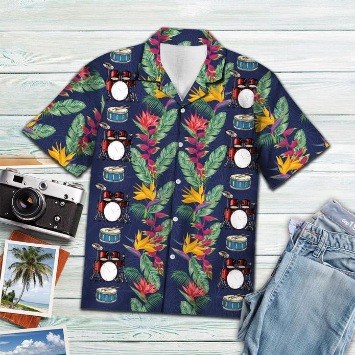 Tropical Drums Hawaii Shirt Unisex Adult Ha13628