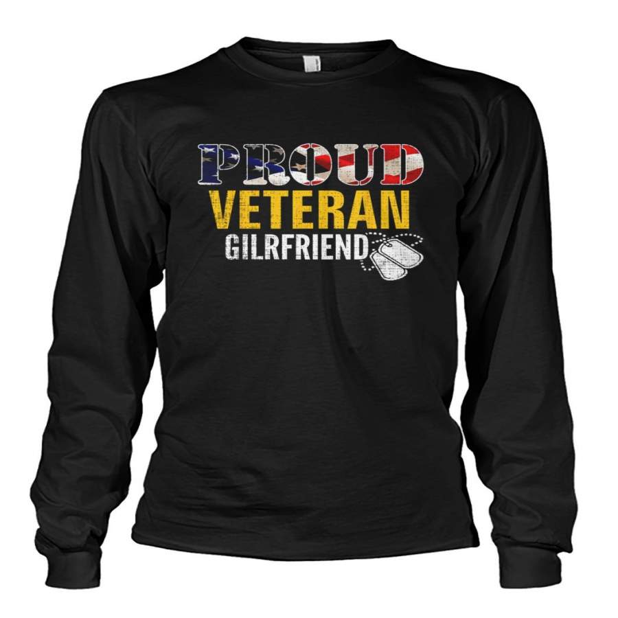 Proud Veteran Girlfriend Couple Gift Unisex Long Sleeve