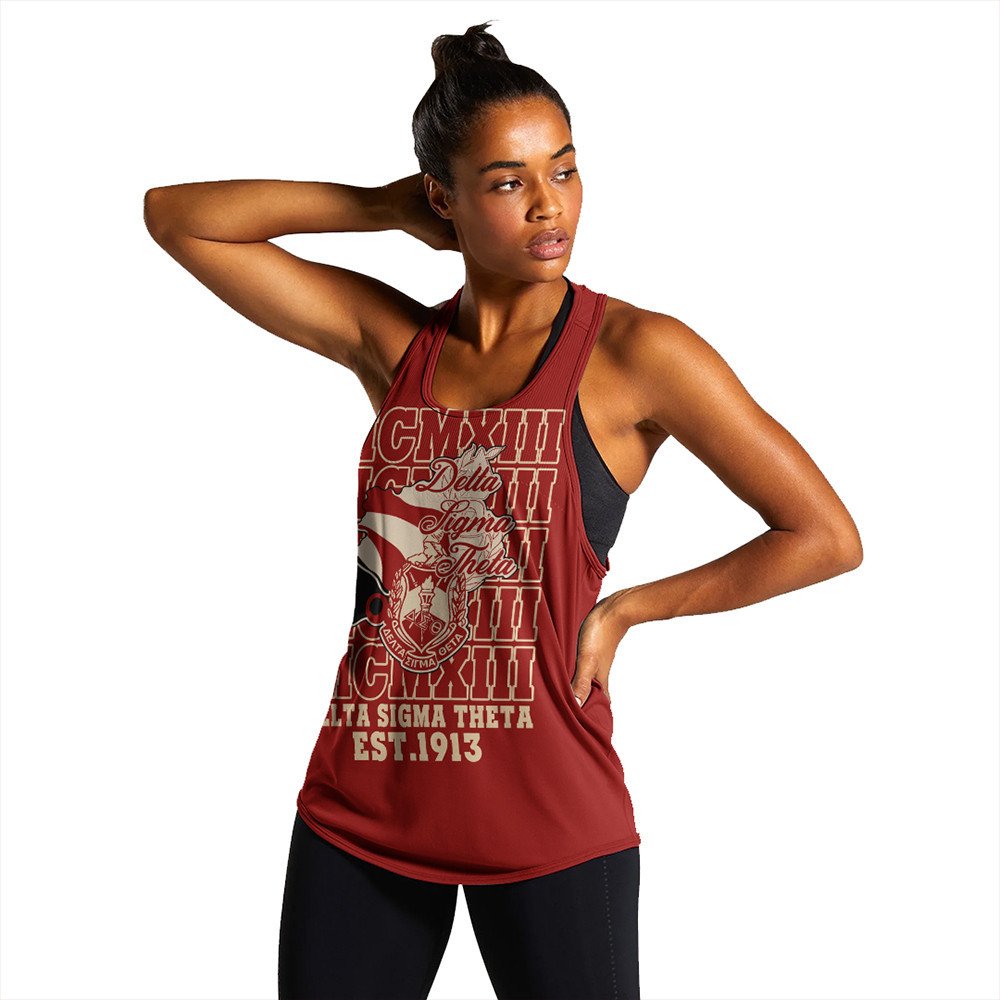 Wonder Print Shop Tank Top – Delta Sigma Theta Mcm Style Racerback Tank