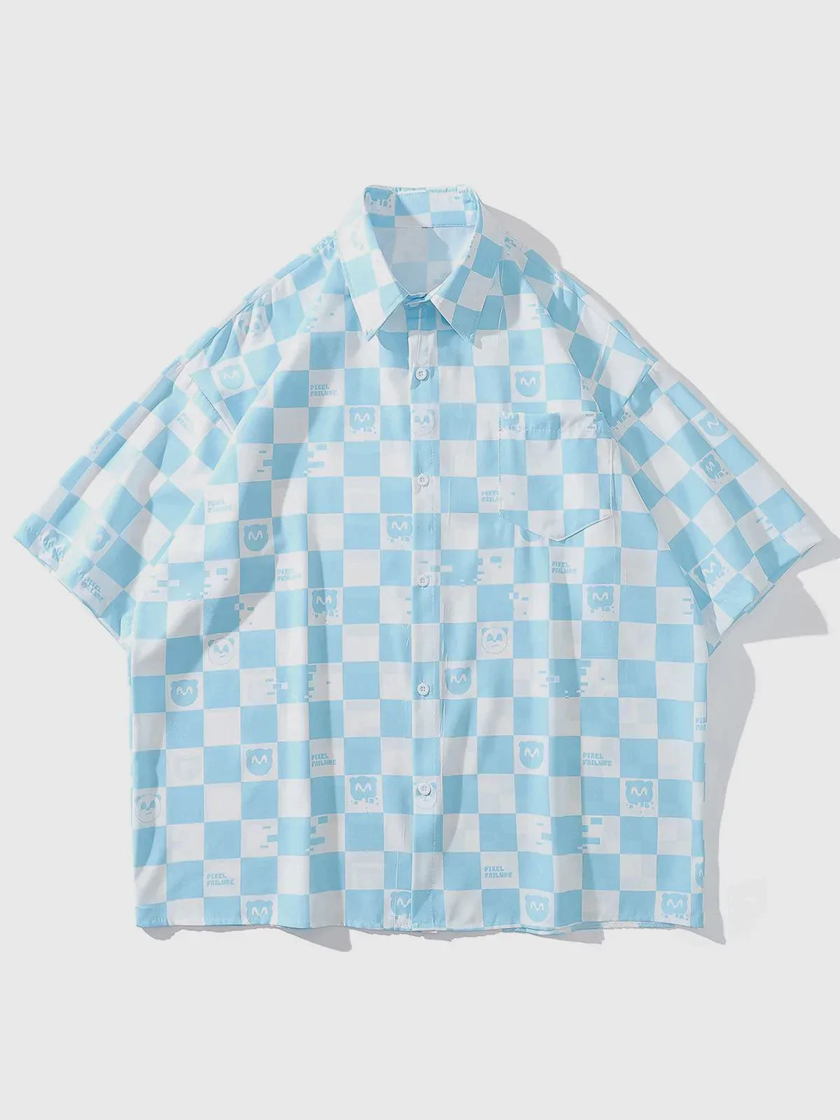 Talishko™ – Checkerboard Cartoon Short Sleeve Shirts