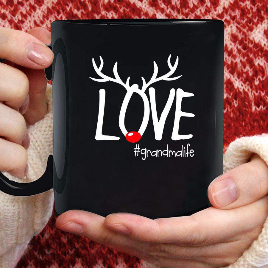 Personalized Love Grandma Life Deer Christmas Shirt