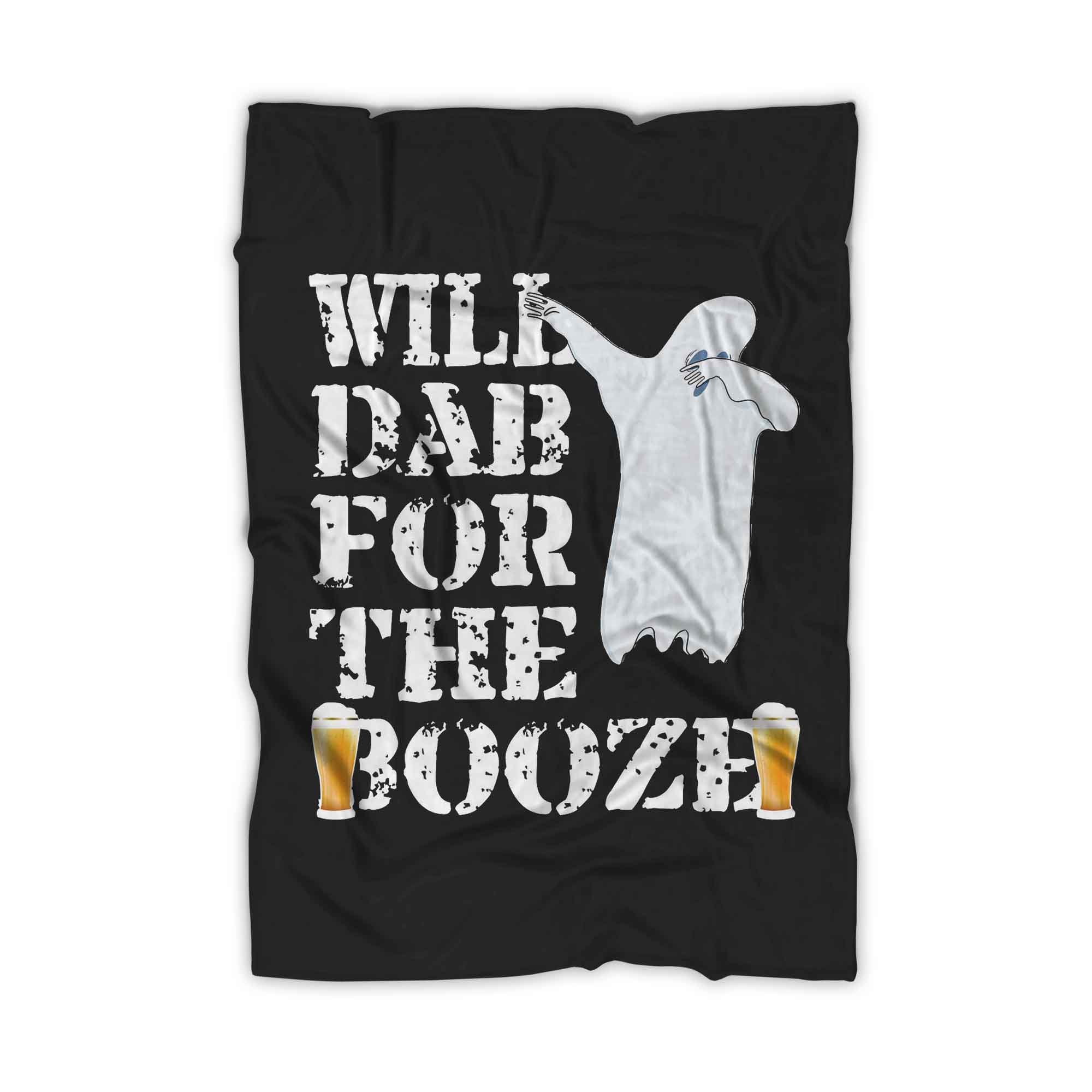 Cool Halloween Ghost Will Dab For The Booze Beer Lover Blanket