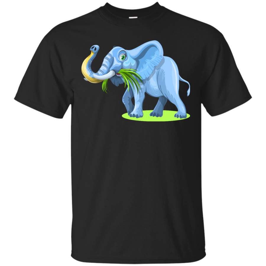 Elephants – Blue Elephant Cartoon Artwork elephant cartoon T Shirt & Hoodie