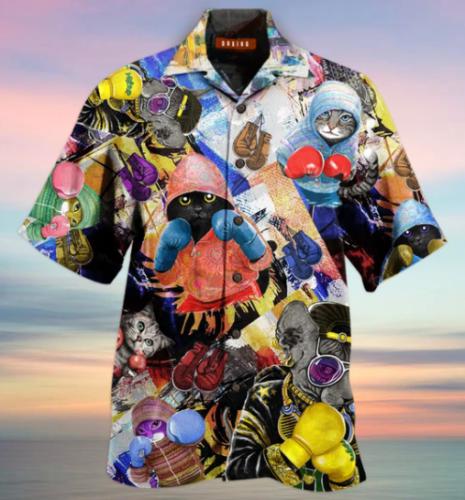 Boxing Cats Hawaii Shirt For Men Women Adult Ha83876