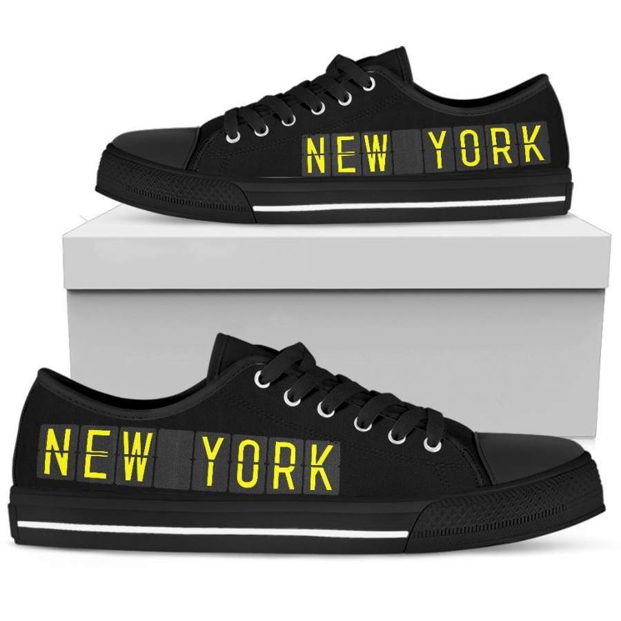 Airport Destinations NEW YORK – Low Top Canvas Shoes