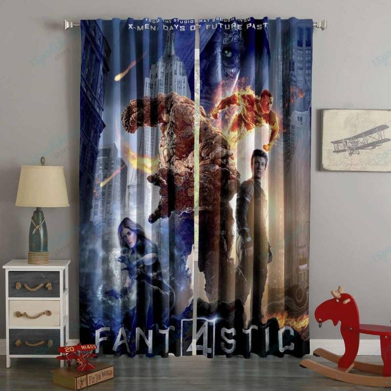 3D Printed Fantastic Four Style Custom Living Room Curtains