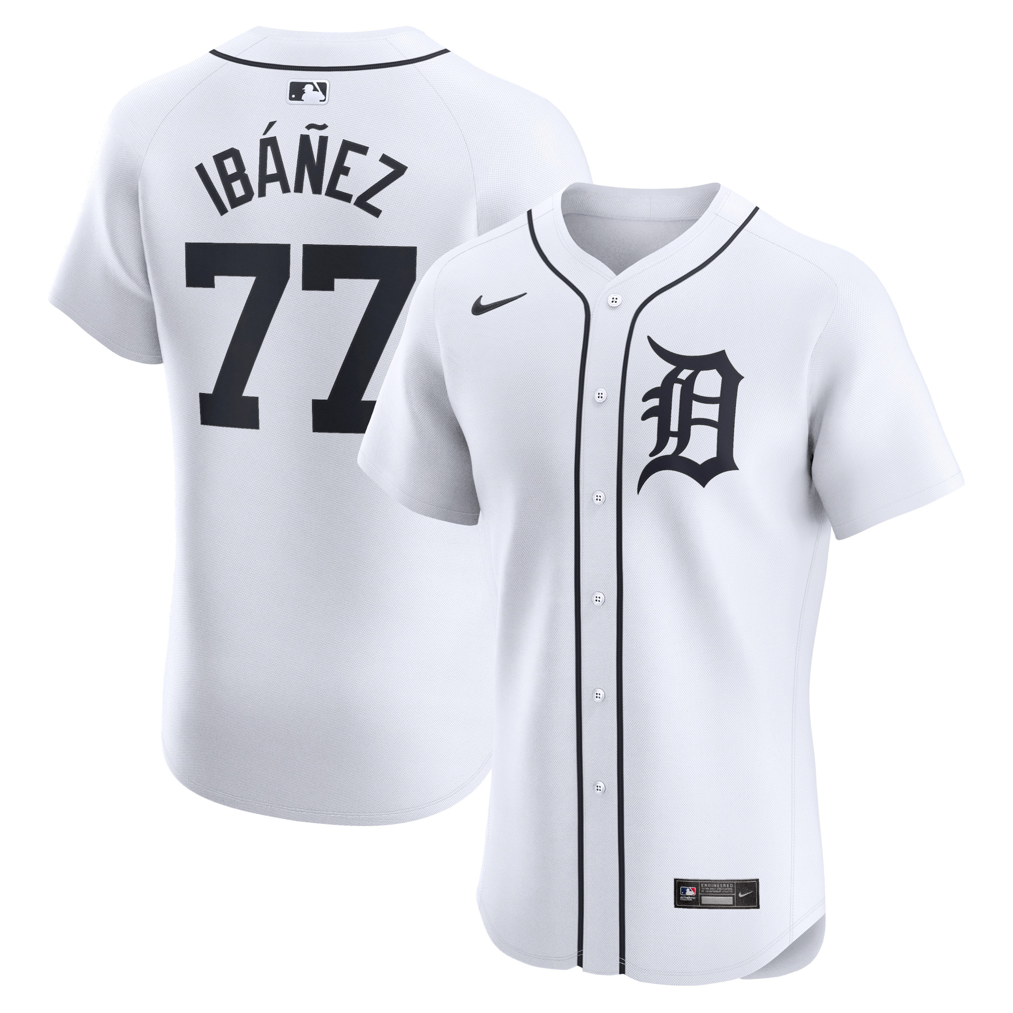 Andy Ibanez Detroit Tigers Home Elite Player Jersey – White