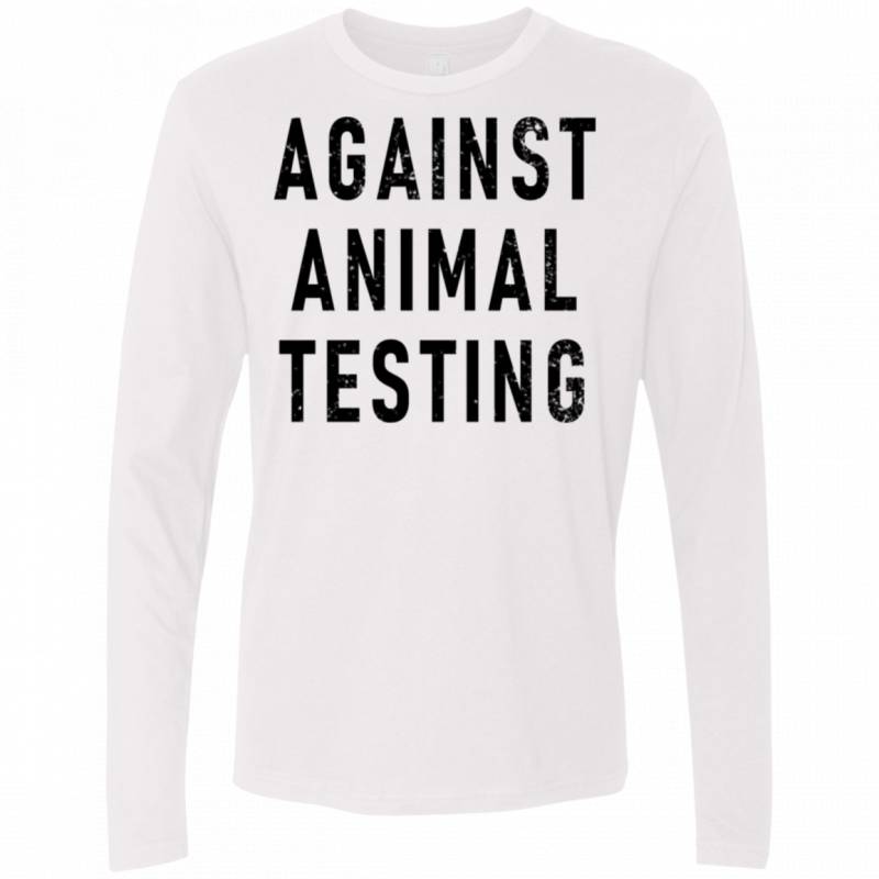 Against Animal Testing Men’s Long Sleeve Tee