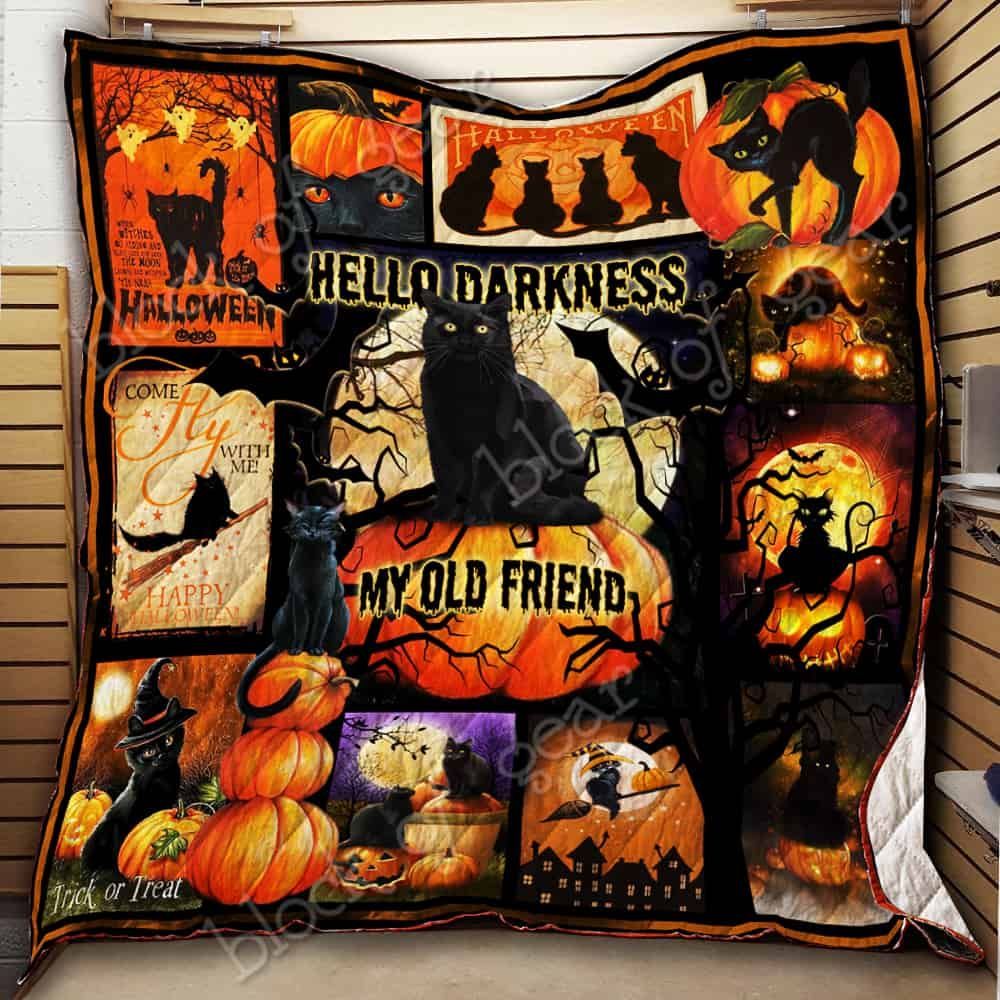 Black Cat Halloween 1 GS-CL-NT2910 Quilt Blanket