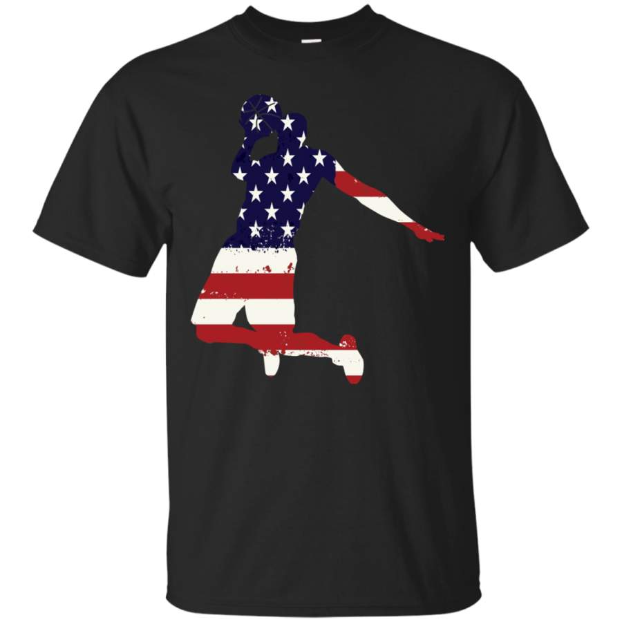 AGR 4th of July t shirt Patriotic Basketball American flag