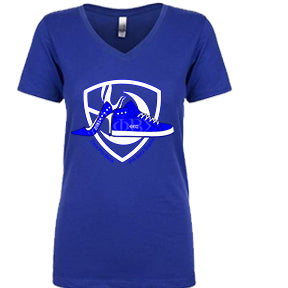 Zeta Phi Beta  Brother Sister Bonded shoes Ladies V-neck T-shirt