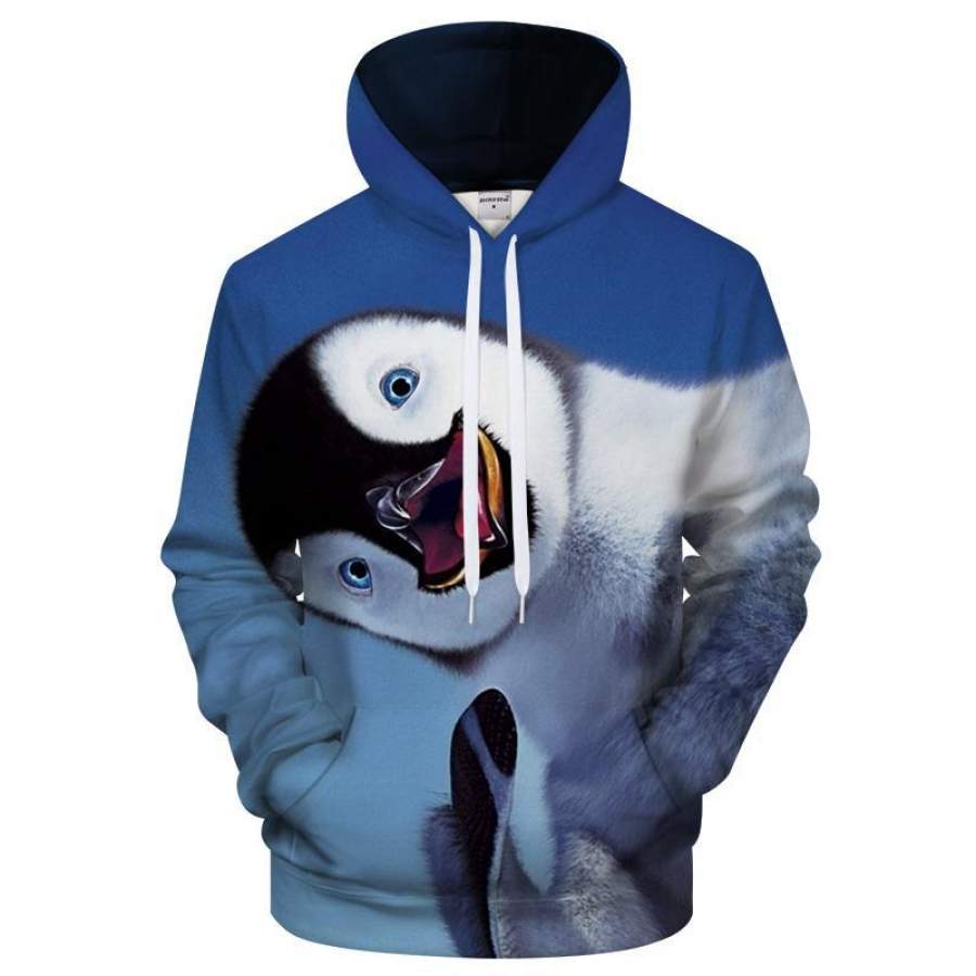 Happy Penguin 3D Sweatshirt Men/Women All-Over Print 3D Hoodie