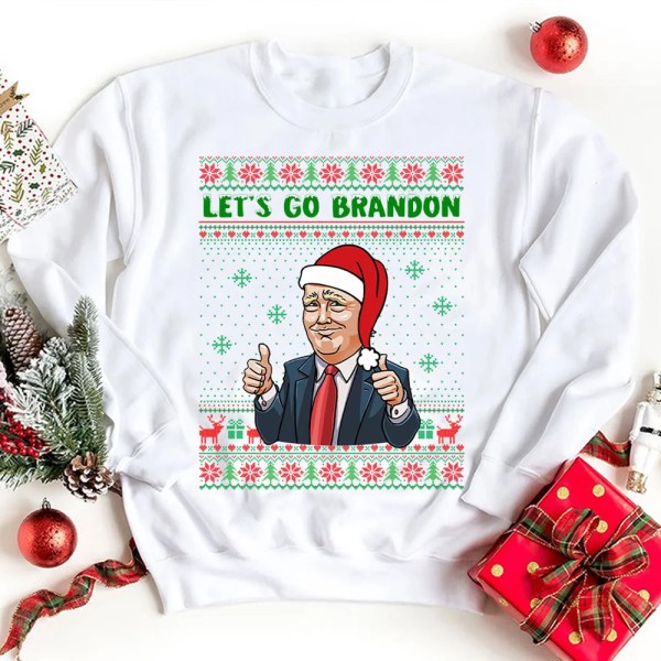 Ugly Sweater Let’S Go Brandon Christmas Sweatshirt