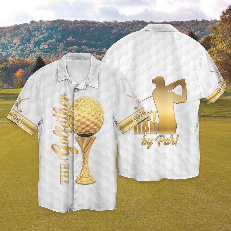 The Golffather Gold Aloha Hawaii Shirts For Men Women Ha71259