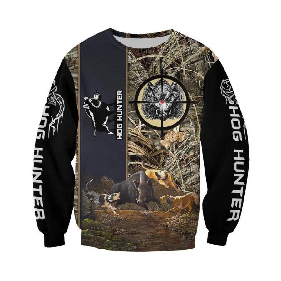 PL405 HOG HUNTER 3D ALL OVER PRINTED SHIRTS