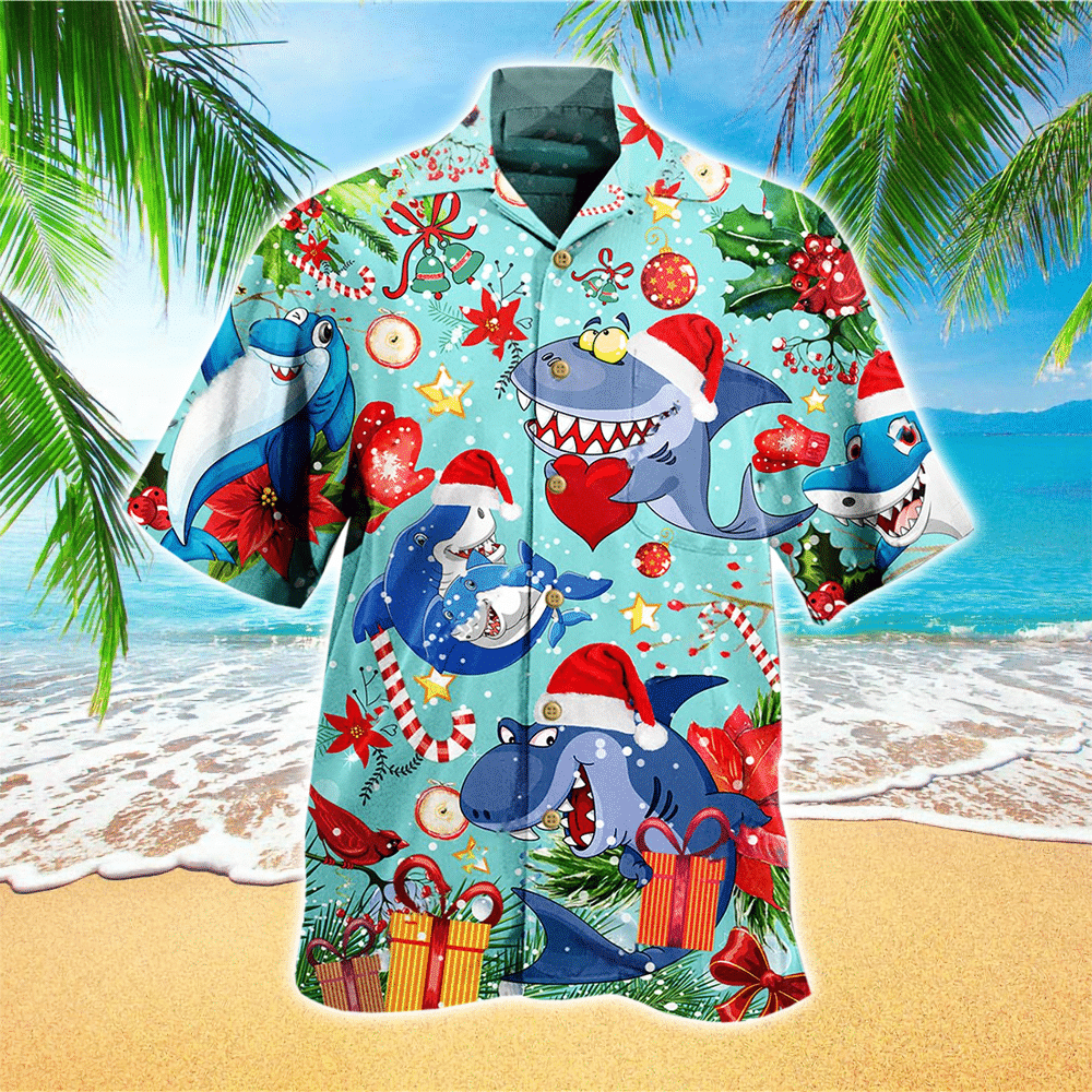 Shark Christmas Hawaii Lover Hawaii Shirt For Men Women Ha24857