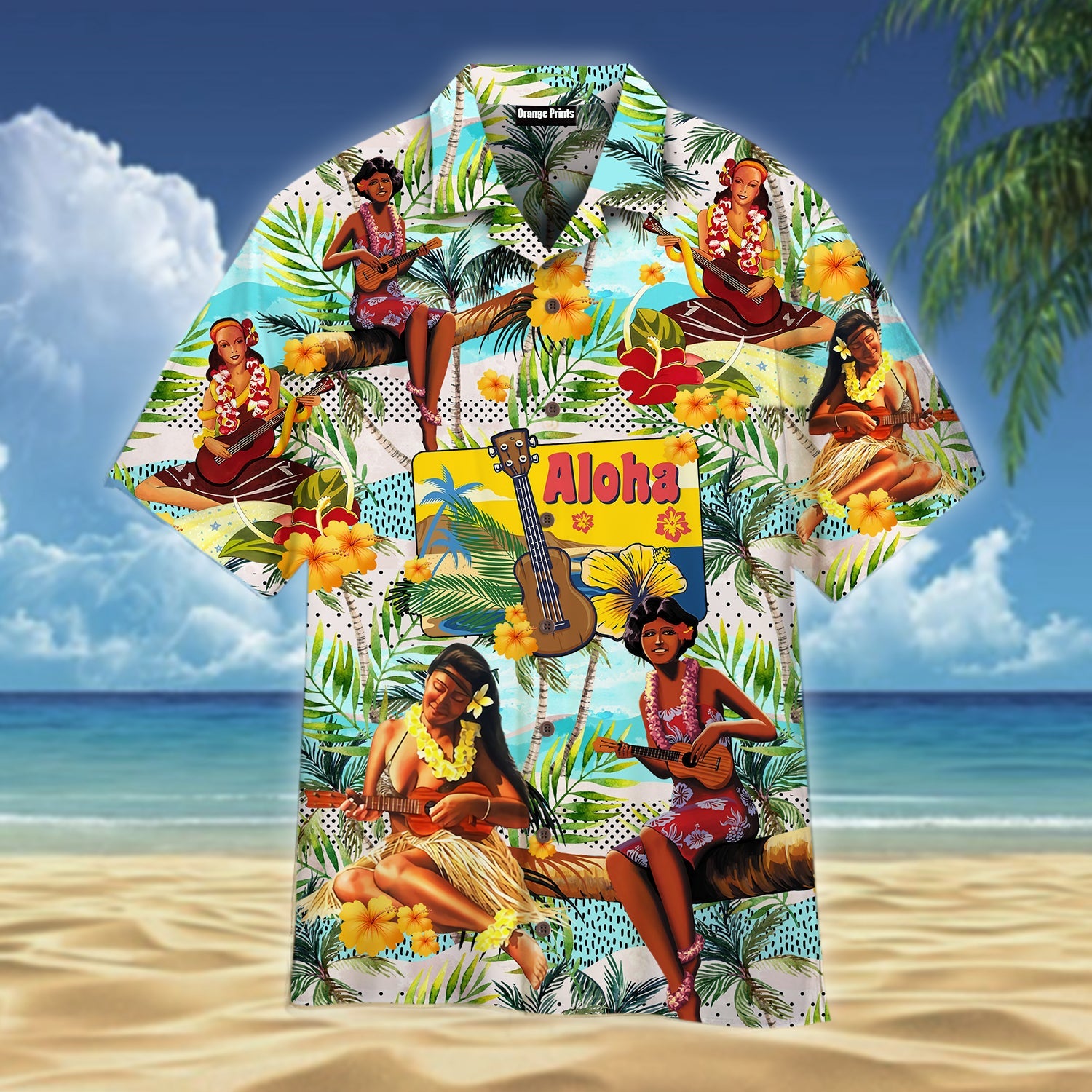 Hawaiian Miss Feel The Music Aloha Shirts For Men And Women Ha101081