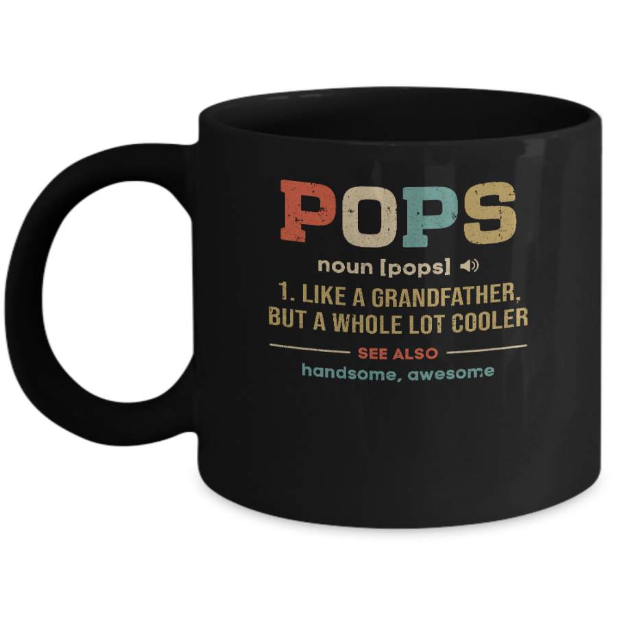 Vintage Pops Gifts Grandpa Definition Fathers Day Mug