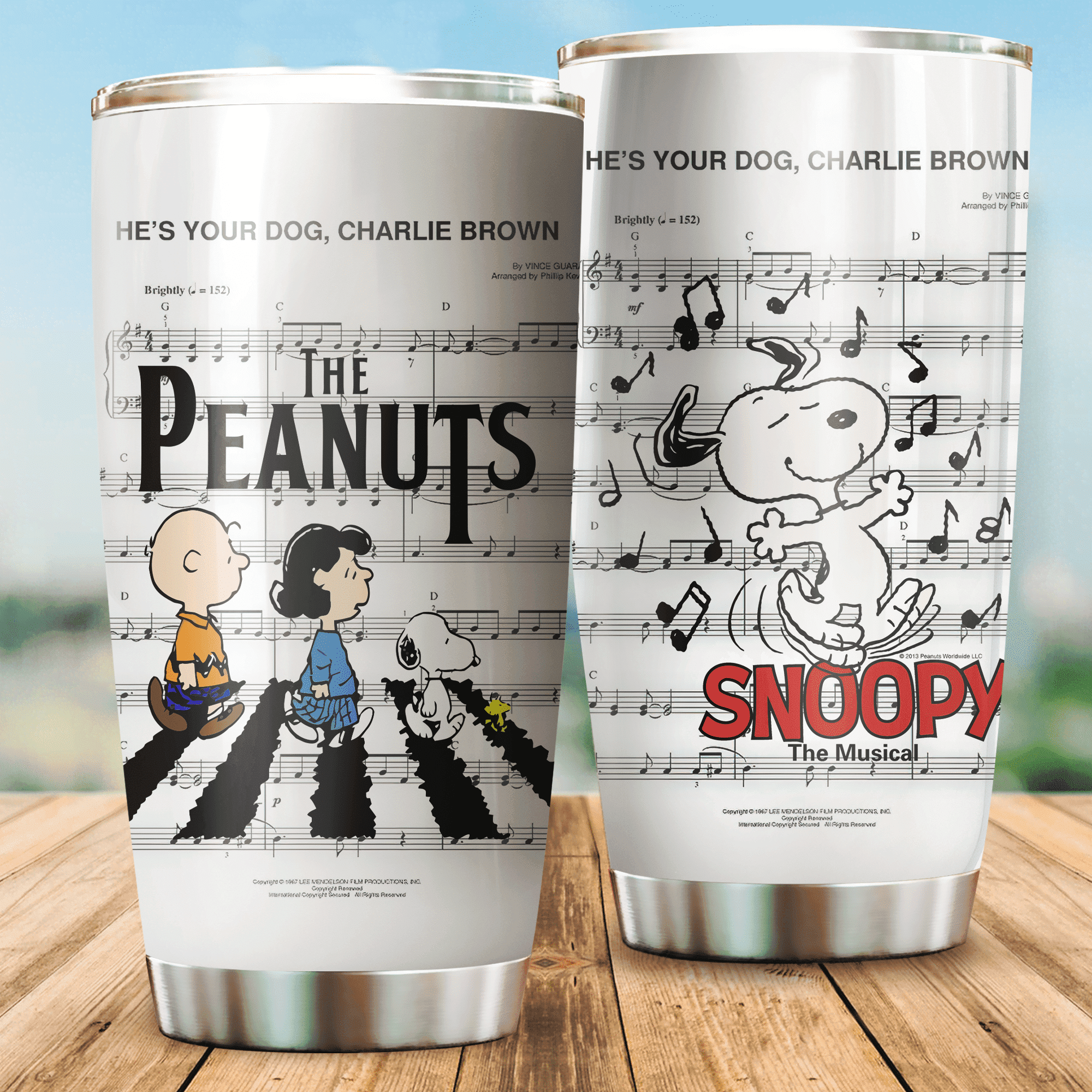 The Peanuts Snp Music Gift For Lover Travel Tumbler Vh-Td
