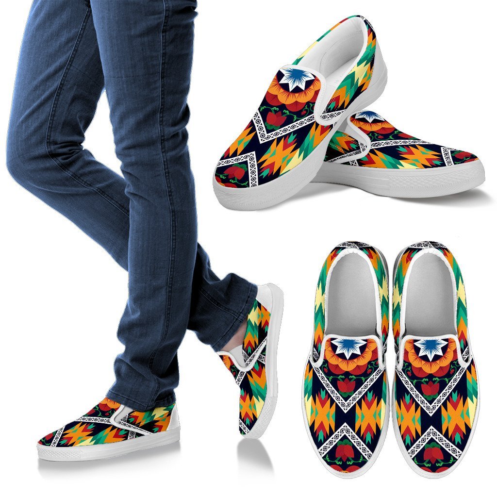 African Kente Women Slip On Shoes