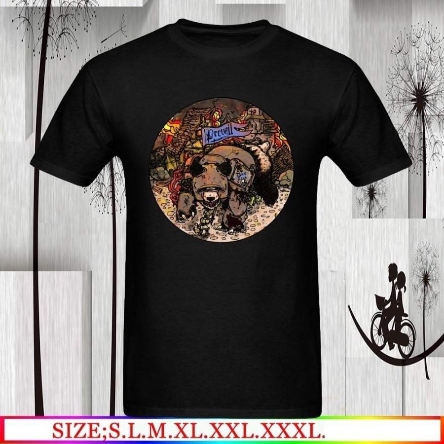 Panda Warrior Rage Last Easter Fashion Round Neck T-Shirt Men Short Sleeve T-Shirts T-Shirts Cartoon Image