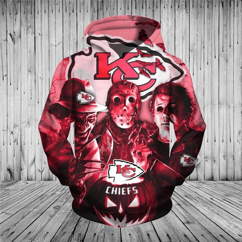 Kansas City Chiefs Hoodies Halloween Horror Night