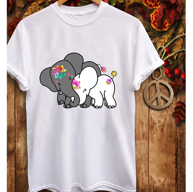 RuddyCheeks(™) – Elephant family mommy and me t-shirt – mothers day gifts, gifts for mom, birthday gift for mom