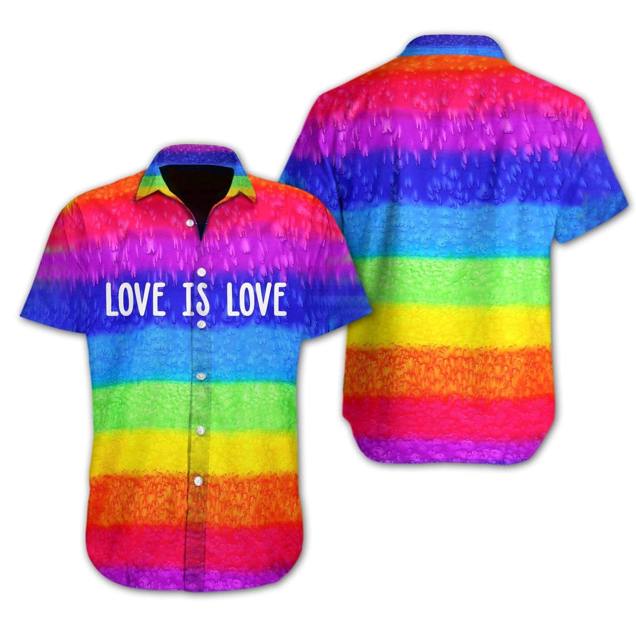 Love Is Rainbow Flag Lgbt Full Printing Hawaii Shirts Ha42926