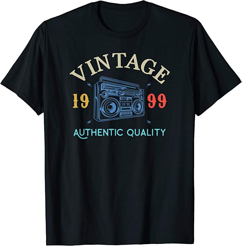 21 Years Old 1999 Vintage 21st Birthday Anniversary Gift T-Shirt