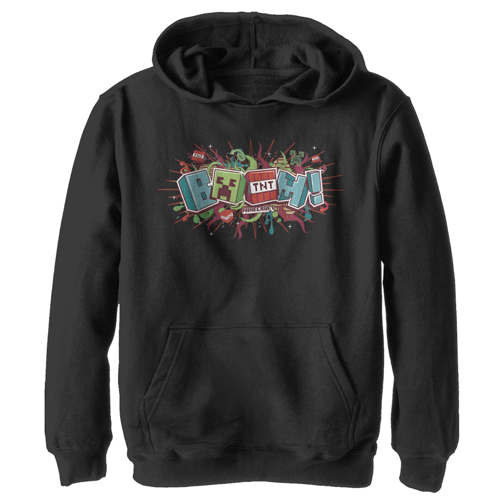 Minecraft Boy’S Boom  Pull Over Hoodie