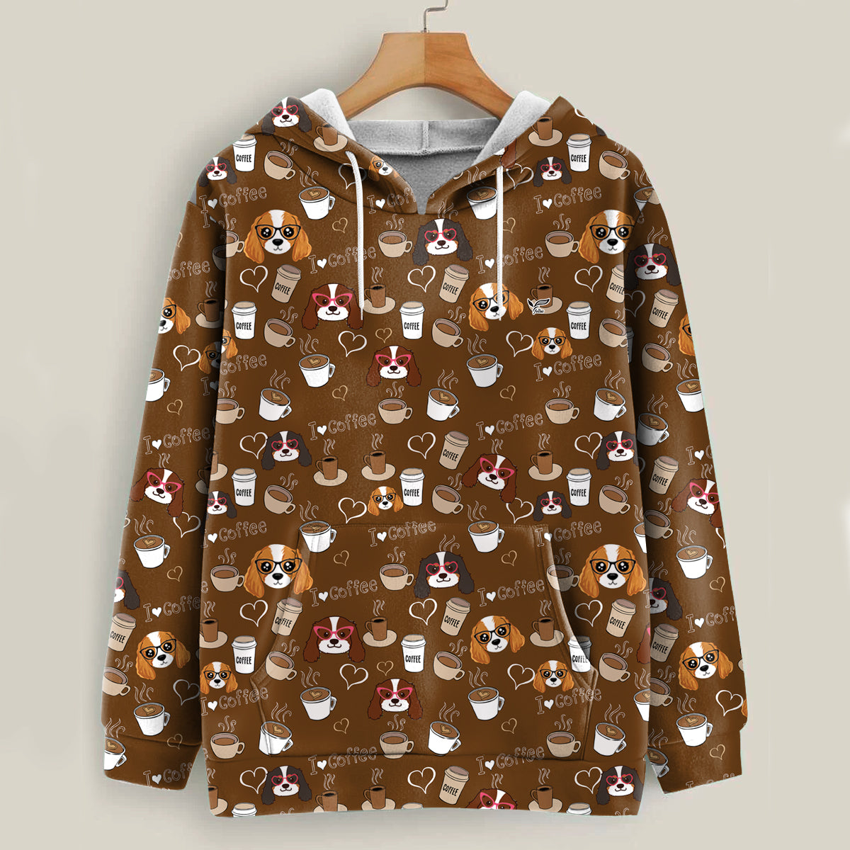 I Love Coffee And Cavalier King Charles Spaniel – Follus Hoodie